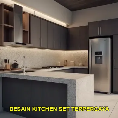 Inspirasi Desain Kitchen Set dengan Mini Bar untuk Ruang Modern